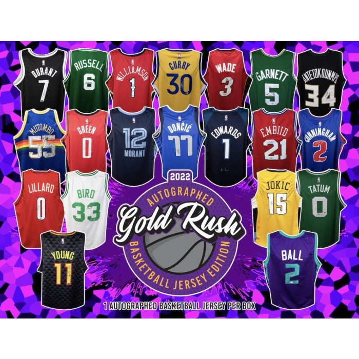 2023 Gold Rush Autographed Basketball Jersey Series 2 Box