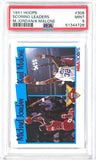 1991-92 Hoops Scoring Leaders Michael Jordan and Karl Malone PSA 9