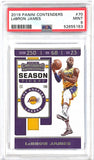 2019-20 Contenders LeBron James PSA 9